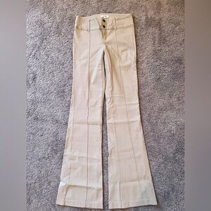 Garage tan fitted flare leg pants - Size extra small